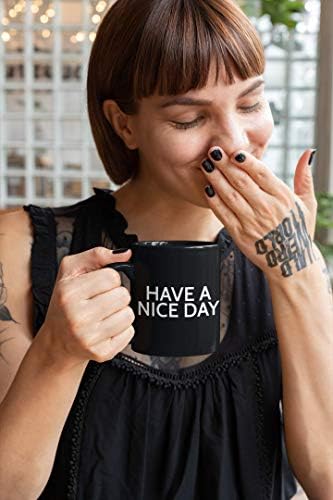Smiješno Kava Šolja za muškarce i žene - Ugodan Dan, Kava Bubalo s Nižim srednjim prstom | Novi Kava Mugs -