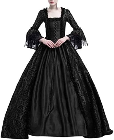 Donje Винтажное haljina Renesanse Loptu haljina Gotička Srednjovjekovni Kostim Maxi Haljine Plus Size Halloween