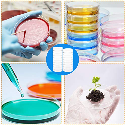 30 Zapakirane Plastične Čaše Petri s Poklopcima,90 x 15 mm Sterilna Šalica Petri za Biološka Istraživanja,Культуральные