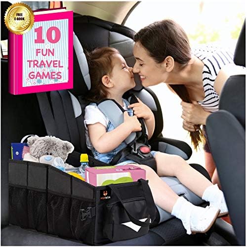 Dječji auto organizator između sjedala - lako dostupan za putovanja na stražnjem sjedalu Auto-organizator sa