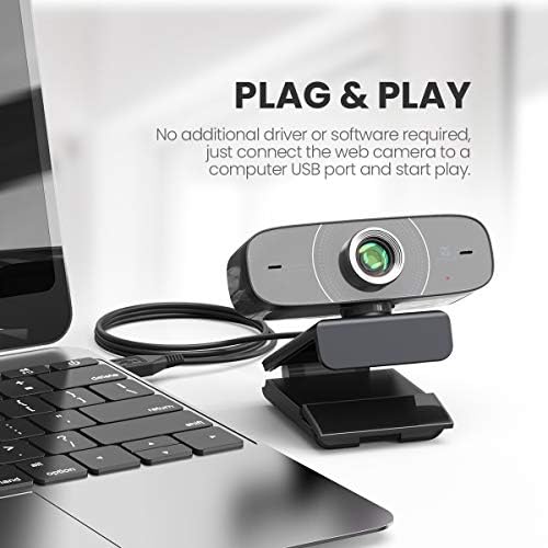 Web-kamera na 1080P sa mikrofonom HD Web-kamera, Vitade 826 M USB Računalna Web-kamera i video Streaming, Gaming