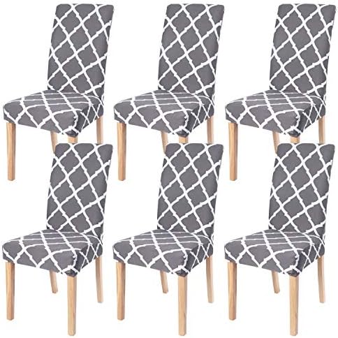 Presvlake za stolice za blagovanje Kit naslovnice 6, Elastan Tkanina SearchI Pogodan za elastičnih Prijenosnih