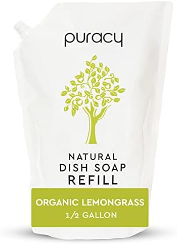 Prirodni sapun za pranje posuđa Puracy, Nježno Ароматизированное Organski limunovom travom, Tekući Sapun za