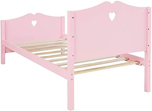 Хоппет Šator Dva kreveta Bijeli Okvir kreveta za djevojčice i dječake Drveni ležaj na platformi sa uzglavljem