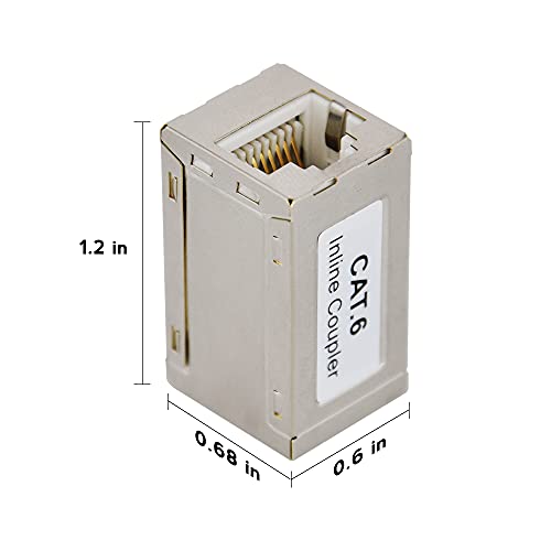 Spojnica Iwillink (5 kom.) RJ45, Ethernet Priključak u metalnom kućištu za Ethernet kabela Cat5e/Cat6, Produžni