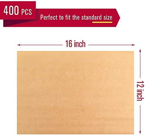 400 Kom Listova Pergament Papir - 12x16 Cm Pre Sečena Pergament Papir Za pečenje Небеленая Pergament Papir i