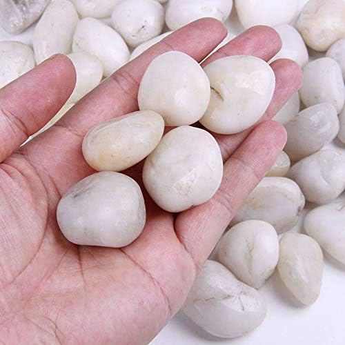 Kamenje za Sočne biljke ili Bonsai Vrt, Surround vreća 3 kg – 1 inch 20-30 mm Bijela Ukrasna Гравийная Šljunak