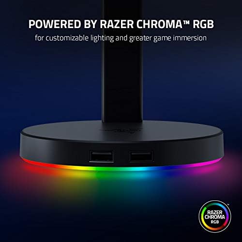 Bazna stanica Razer V2 Boje: Boja RGB svjetla - Đonovi gumeni okvir je Dizajniran za gaming slušalice - Klasična