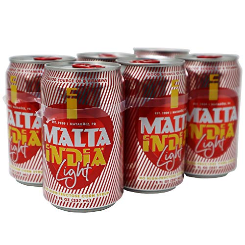 Malta Indija Light - Poznati sladni piće Portoriko - Banke, 8 oz-48 Fl oz u šest ambalažu (Broj 2)
