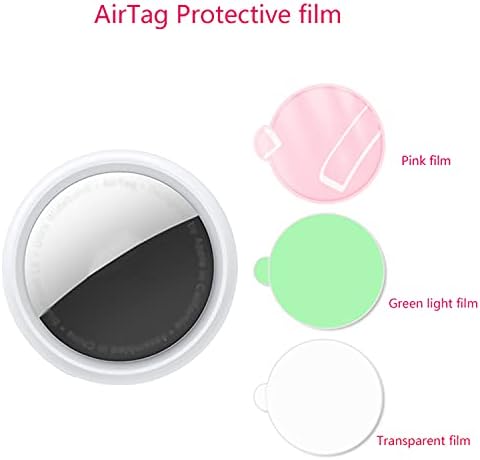 2 kompleta zaštitne folije, kompatibilnu s Airtag, Meka zaštitna folija za ekran od TPU Protiv ogrebotina (prozirna)