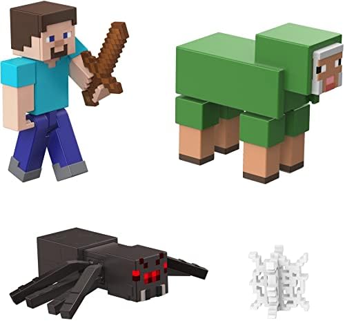 Minecraft Overworld Noob Adventure Pack Figurice Pribor i Teško blokovi, Puna igra u kutiji, Igračka za djecu
