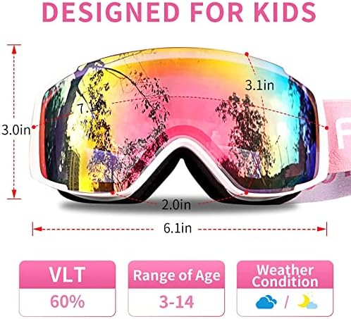 Besplatne Dječje Skijaške Naočale za snijeg za djecu(3-14 godina) Omladinski Anti-On Anti-UV-Naočale Za Djevojčice