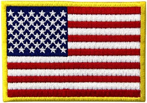 Simbol Američke Zastave Vezene Нашивка Zlatna granica SAD-Vojna Oblik Sjedinjenih američkih Država Glačalo Na Нашивке Amblem