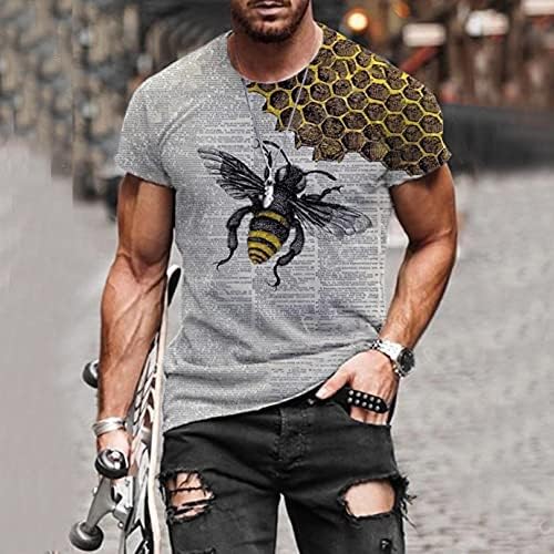 Rasprodaja Klasicni Majica sa po cijeloj površini Bee Bluza, 2021 Ljetna Moda Za Dječake i Muškarce 3D S Okruglog Izreza Kratki Rukav Majice Majice