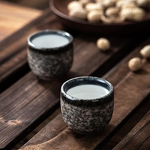Set za japanski Sake Uaral od 5 kom. Keramičkih boca Токкури 10 unci 1PC i šalice Охоко 1,7 oz 4 kom.(Plava