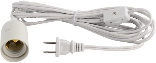 Utičnica za žarulje ABI E26 s 2-pinski adapter za napajanje izmjeničnom strujom SAD s prekidačem za uključivanje/Isključivanje,