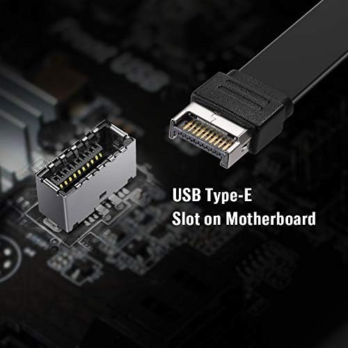 Produžni kabel za naslov prednje strane M-USB 3.1 Type C 57 cm, USB Kabel 3.1 Type E - USB 3.1 Type C,Unutarnji