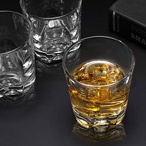 Čaše za Лоубола, Kanarski Kristalno Starinski Čaše za viski Set od 4, 8 Oz Čaša za Viski s Бурбоном, Viski,