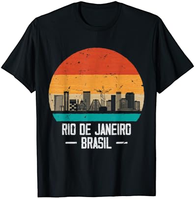 Rio de Janeiru Klasicni Starinski Zalazak sunca na Horizontu Rio de Janeiru t-Shirt