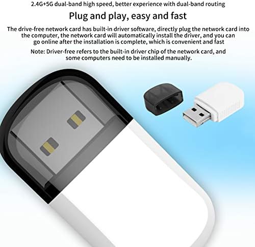 600 Mb / s USB WiFi Adapter Bežična Mrežna Kartica,Podršku za Wi-Fi, s 2,4 G+5 G dual-band, Podrška 11 AC, Podrška