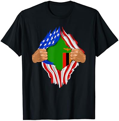 Majica sa Замбийской Krvi Unutar Me | Dar u obliku Zastava Zambije