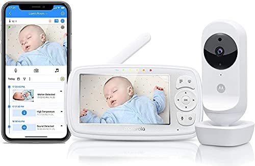 Motorola Ease44CONNECT Wi-Fi Video baby monitor s 4,3 - inčnim zaslonom u boji HD (New baby monitor)