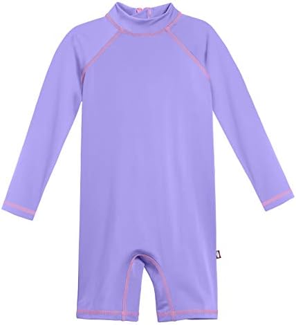 Krema za kostim za djevojčice City Threads SPF50+ Kombinezon sa zaštitom od osipa, Čvrsta majica za kupanje,