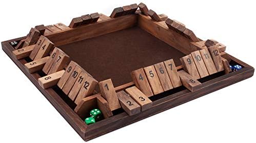 4-Igrač 12 Brojem zatvorenih drvenih kocaka igra u kosti s 8 na kockice. Klasična desktop verzija popularne engleske igre u Pub