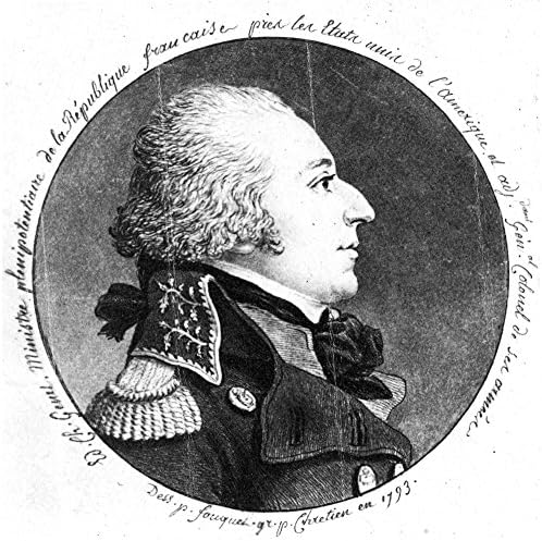 Эдмон Ženi (1763-1834) Недмонд Charles Edward Ženi Francuski diplomata U SAD-Graviranje s акватинтой 1793 godine