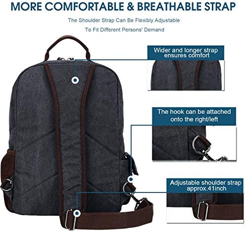 WOWBOX torba - sling za muškarce i žene ruksak-sling torba za laptop preko ramena torbu preko ramena 13,3 15,6