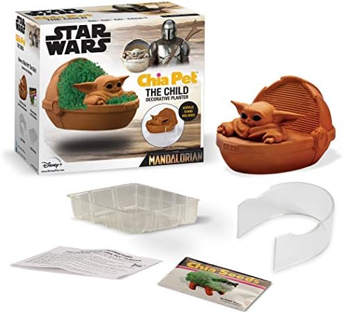Ekskluzivno izdanje Star Wars The Chia Chia Pet Floating Edition sa postoljem, on je isti Klinac Joda, s paketom