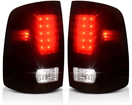 Led stražnja svjetla AUTOSAVER88 Kompatibilan s 2009-2018 Dodge RAM 1500 2500 3500 Crno kućište Дымчатые leće LED stražnja svjetla, Stop-svjetla na sklop
