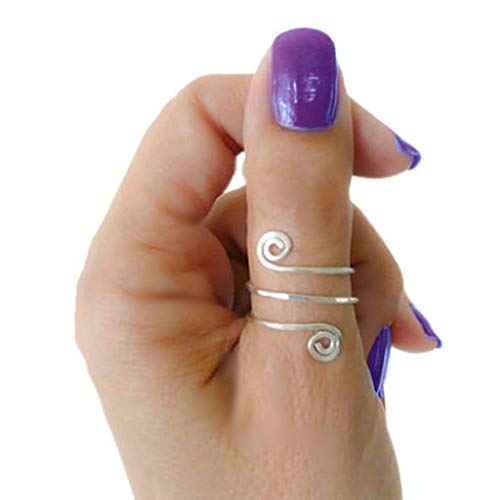 Zlatni Prsten Za Palac Kalifornijskog Prstenje Na prstima Nogu čisto (eng. sterling) Srebro Dvostruki Spiralni