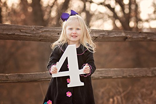 4 Znaka Foto Rekvizite za fotografiju pucati na Četvrti rođendan za djecu - Drveni Znak Broj Četiri Fotografa,