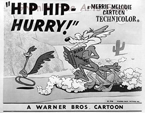 Cestovni trkač i Lukav Ah Kojot u oglašavanju predvorju studioHip, Hip-Спеши Još - redatelj Chuck Jones. Braća Warner