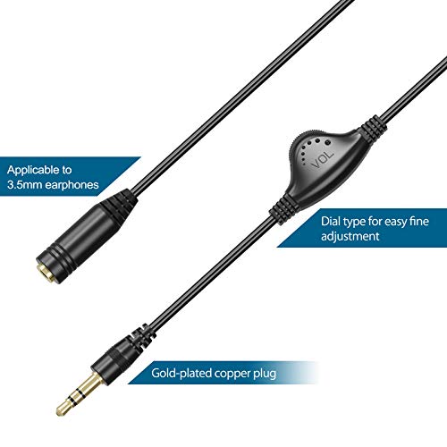 produžni kabel za slušalice od 3,5 mm, sa Kontrolom glasnoće, PChero 3,3 ft od muškaraca i Žena Stereo audio