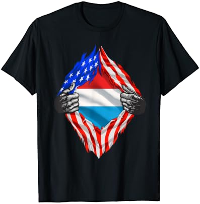 Super Люксембургское Baština Korijene Luksemburga Zastavu SAD-Poklon majica