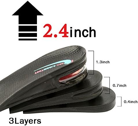 Umetak za zatezanje heel cipela Air up s povećanjem nadmorske visine za muškarce i žene (3 sloja, 2,5 cm GORE)