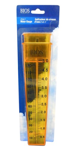 Indikator kiše Ajax Znanstveni Plastični Dvostruka Mjerila, Dužina 10-3/4 cm, Prozirna