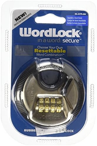 Dvorac Wordlock PL-074-SN s 4 dial, Kombinirani Disk zaključavanje, Boja, 70 mm