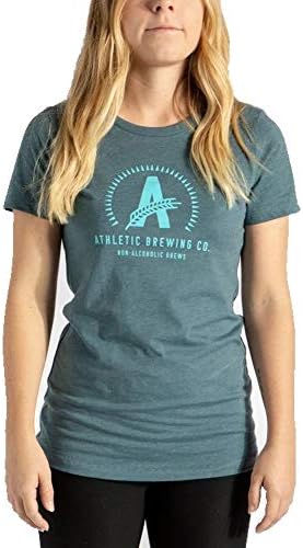 Sportski pivovare Sportska ženska t-shirt s plavim logotipom, Kvaliteta, niske kalorijske koju ste označili
