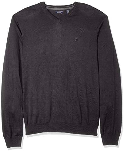 Muški džemper premium klase IZOD s однотонным V-neck, kalibra 12