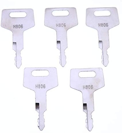 YIQI 5 Tipke za Paljenje H806 Ključeve od teške Opreme za Кейса Takeuchi Hitachi Gehl New Holland 17001-00019
