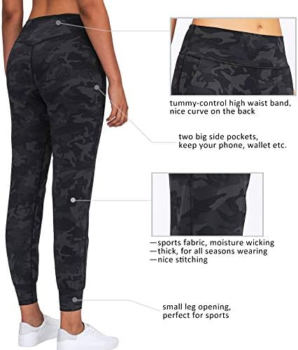 STRUJE Trkači za žene s visokim strukom Trening sportske hlače za joge s džepovima Ženske hlače za odmor