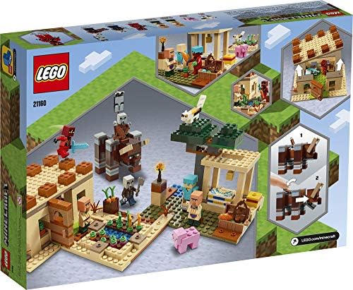 LEGO Minecraft The Villager Raid 21160 Skup zgrade igračke za dječake i djevojčice koji vole Maynkraft (562