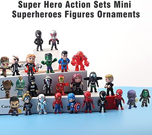 26 Komada Mini-figurice Superheroja, Setove akcija superjunaka, Serija heroes of the Titans, Male figurice superheroja