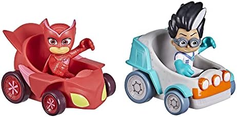 PJ Masks Owlette vs Romeo Battle Racers Set igračaka za predškolske dobi, vozila i figurice za djecu u dobi