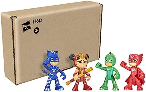 Heroji maskirani PJ i set dječjih igračaka za predškolske dobi, 4 Figurice i 1 pribor za djecu u dobi od 3 i više godina (Ekskluzivni )