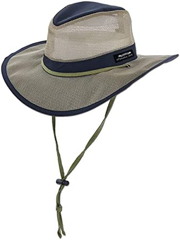 Солнцезащитная Safari šešir s zabio krunom, 3 Polja, Podesivi Kabel za bradu, Zaštita od sunca UPF (SPF) 50+