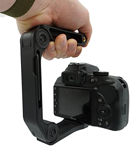 Ručka stabilizatora ručne kamere GENS - Universal U-Oblika ručka Radi sa ogledalo, беззеркальными i video-kamere s navojem umetanja 1/4-20 - Sklopivi dizajn s dodatnim montažnim otvorima za pribor